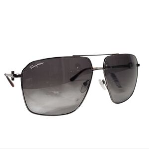 Salvatore Ferragamo Brow Bar Aviator Sunglasses, 62mm